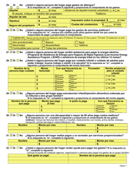 Formulario DSS-EA-301 Solicitud De Asistencia Economica - South Dakota (Spanish), Page 7