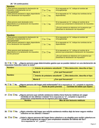 Formulario DSS-EA-301 Solicitud De Asistencia Economica - South Dakota (Spanish), Page 9