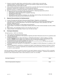 Form LB-1117 Trade Adjustment Assistance Job Search Allowances Application - Tennessee, Page 2