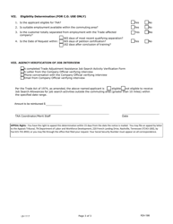 Form LB-1117 Trade Adjustment Assistance Job Search Allowances Application - Tennessee, Page 3