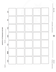 Form LB-3258 Monthly Attendance Record - Tennessee, Page 2