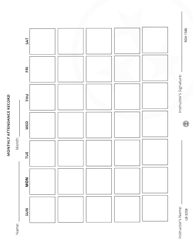 Form LB-3258 Monthly Attendance Record - Tennessee, Page 3