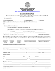 Document preview: Form LB-0381 (C-40A) Request for Mediation - Tennessee