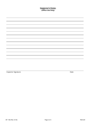 Form SF-1166 Application for Certificate of Trailer Inspection - Tennessee, Page 2