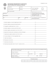 Document preview: Form RV-R0005701 (ALC105) Wine Tax Return for Tennessee Wineries - Tennessee