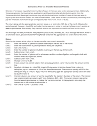 Form RV-R0005701 (ALC105) Wine Tax Return for Tennessee Wineries - Tennessee, Page 2