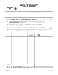 Document preview: Form RV-F1400801 (INH301) Schedule H Inheritance Tax Return Schedule - Powers of Appointment - Tennessee