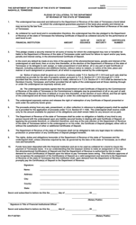 Form RV-F1307501 Pledge of Collateral to the Department of Revenue of the State of Tennessee - Tennessee, Page 2
