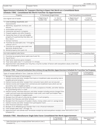 Form RV-F1404801 Schedule 170NC, 170SC, 170SF Apportionment Schedules for Taxpayers Electing to Report Net Worth on a Consolidated Basis - Tennessee