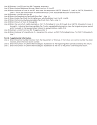 Form RV-F1402401 Schedule X Franchise and Excise Tax Job Credit Computation - Tennessee, Page 6