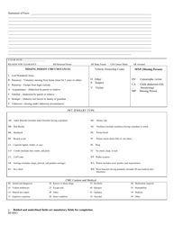 Form BI-0083 Tbi Missing Child Report - Tennessee, Page 2