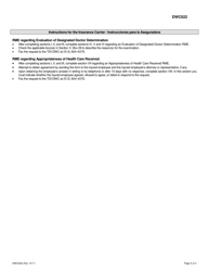 Formulario DWC022S Examen Medico Requerido (Required Medical Examination -rme, Por Su Nombre Y Siglas En Ingles) - Solicitud Para Un Acuerdo/Solicitud Para Una Orden - Texas (Spanish), Page 4