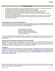 Formulario DWC060S Solicitud Para Resolucion De Disputas Por Honorarios Medicos - Texas (Spanish), Page 4