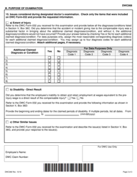 Form DWC068 Designated Doctor Examination Data Report - Texas, Page 2