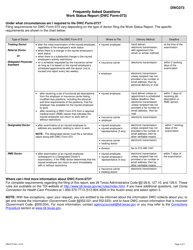 Form DWC073 Texas Workers&#039; Compensation Work Status Report - Texas, Page 2