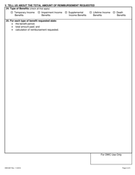 Form DWC097 Sif Reimbursement Request Form - Multiple Employment - Texas, Page 2