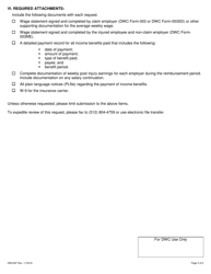 Form DWC097 Sif Reimbursement Request Form - Multiple Employment - Texas, Page 3