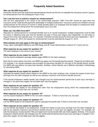 Form DWC097 Sif Reimbursement Request Form - Multiple Employment - Texas, Page 4