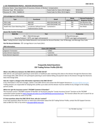 Form DWC EDI-01 Edi Trading Partner Profile - Texas, Page 2