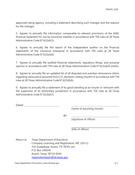 Form CR-1 (FIN190) Certificate of Certified Reinsurer - Texas, Page 2