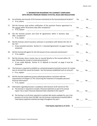Form FIN139 Premium Finance Company Annual Operations Report - Texas, Page 6