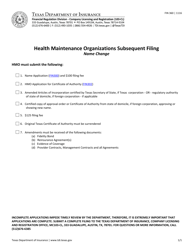 Document preview: Form FIN360 HMO Name Change Checklist - Texas