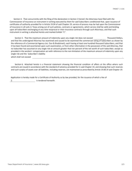 Form A-212 (FIN367) Reciprocal or Inter-Insurance Exchanges - Texas, Page 2