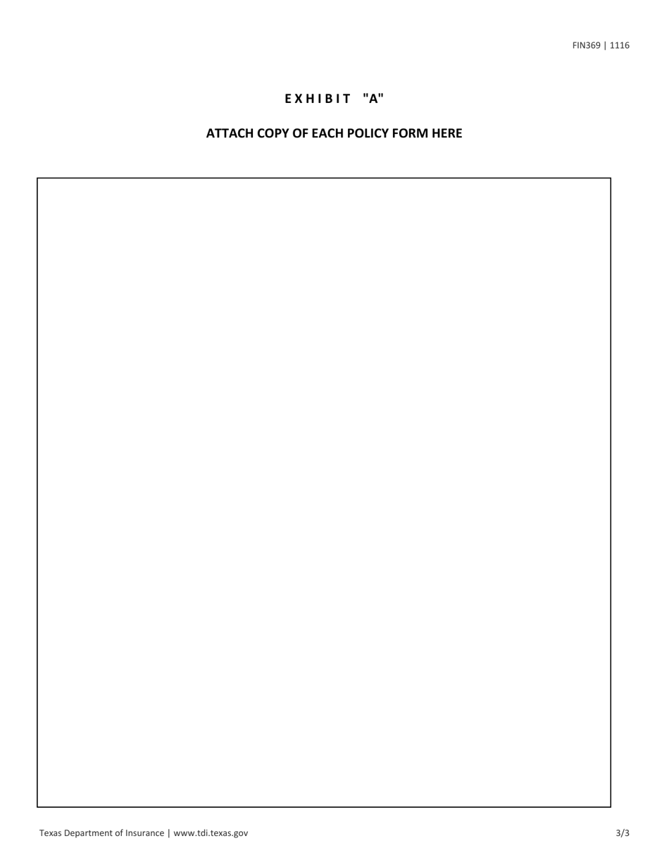 Form A-211 (FIN369) Lloyds Underwriters - Texas, Page 3