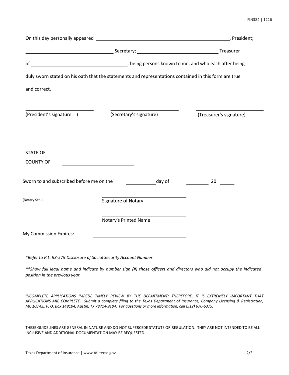 Form Fin384 Ccrc Form 3 Download Fillable Pdf Or Fill Online Continuing Care Retirement 9565