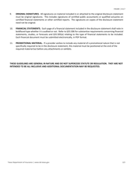 Instructions for Form FIN388, CCRC Form 6 Format for Disclosure Statement - Texas, Page 2