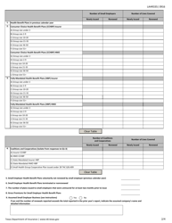 Form LAHR335 (1212 CERT DATA) Annual Small Employer Health Benefit Plan Report - Texas, Page 2