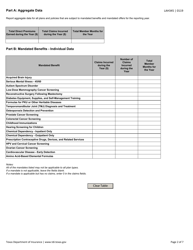 Form LAH345 Mandated Benefits and Mandated Offers Reporting Form - Texas, Page 2