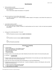 Form PC387 Loss Control Information Worksheet - Texas, Page 2
