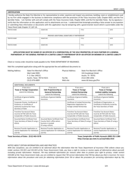 Form SF037 Fire Sprinkler Certificate of Registration Application - Texas, Page 3