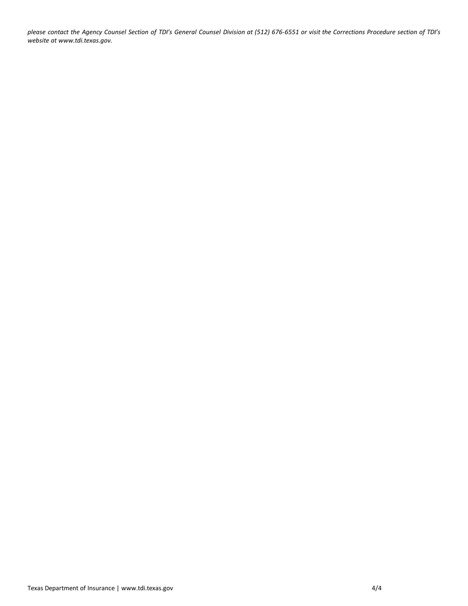 Form SF037 Fire Sprinkler Certificate of Registration Application - Texas, Page 4