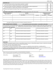 Form SF045 Pyrotechnic, Special Effects and Flame Effects Operator&#039;s License Application - Texas, Page 2