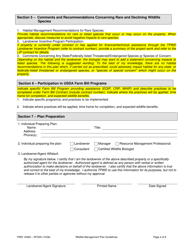 Form PWD1046A Wildlife Management Plan Guidelines - Texas, Page 4
