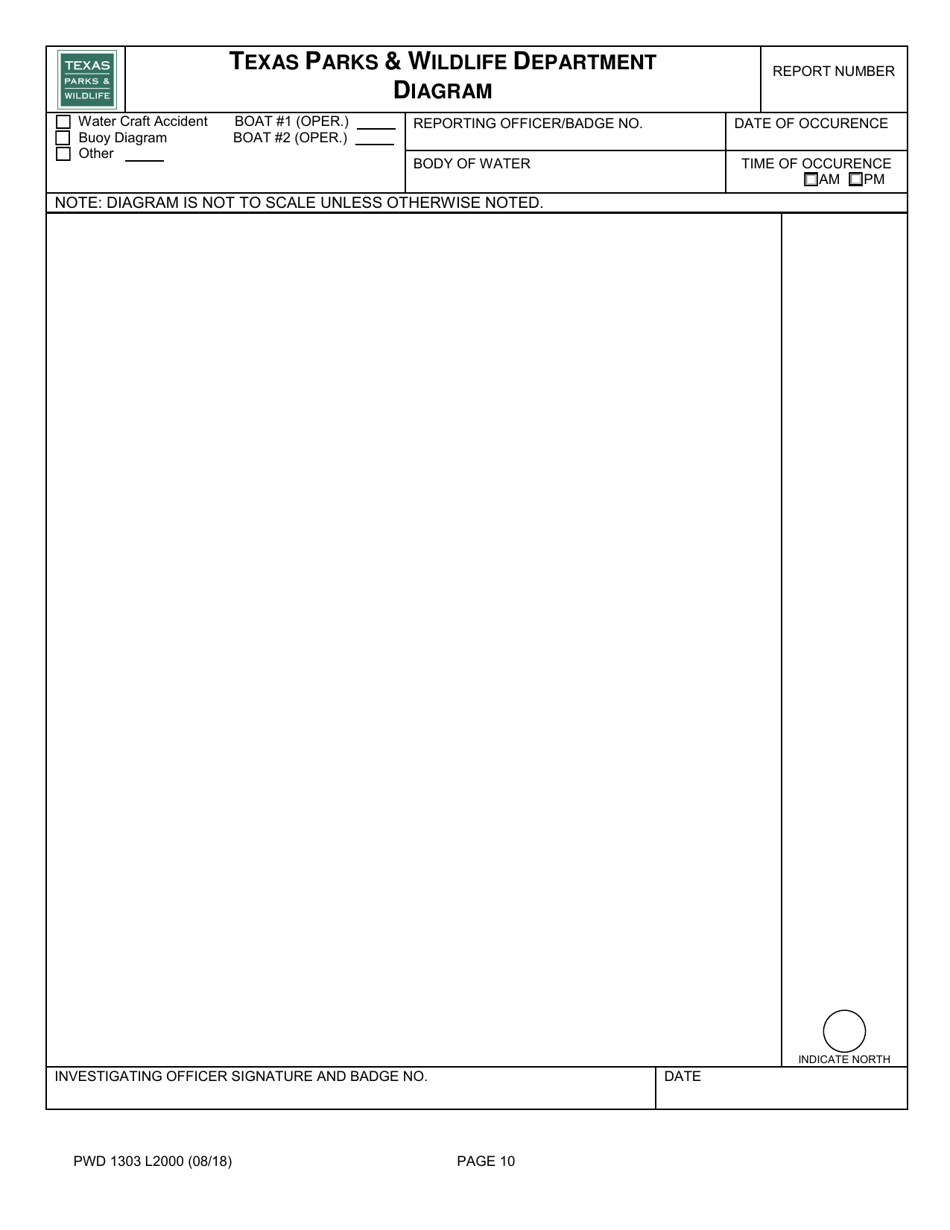 Form PWD1303 L2000 Boating Accident Investigation  Boating Related Water Fatality Report - Texas, Page 10