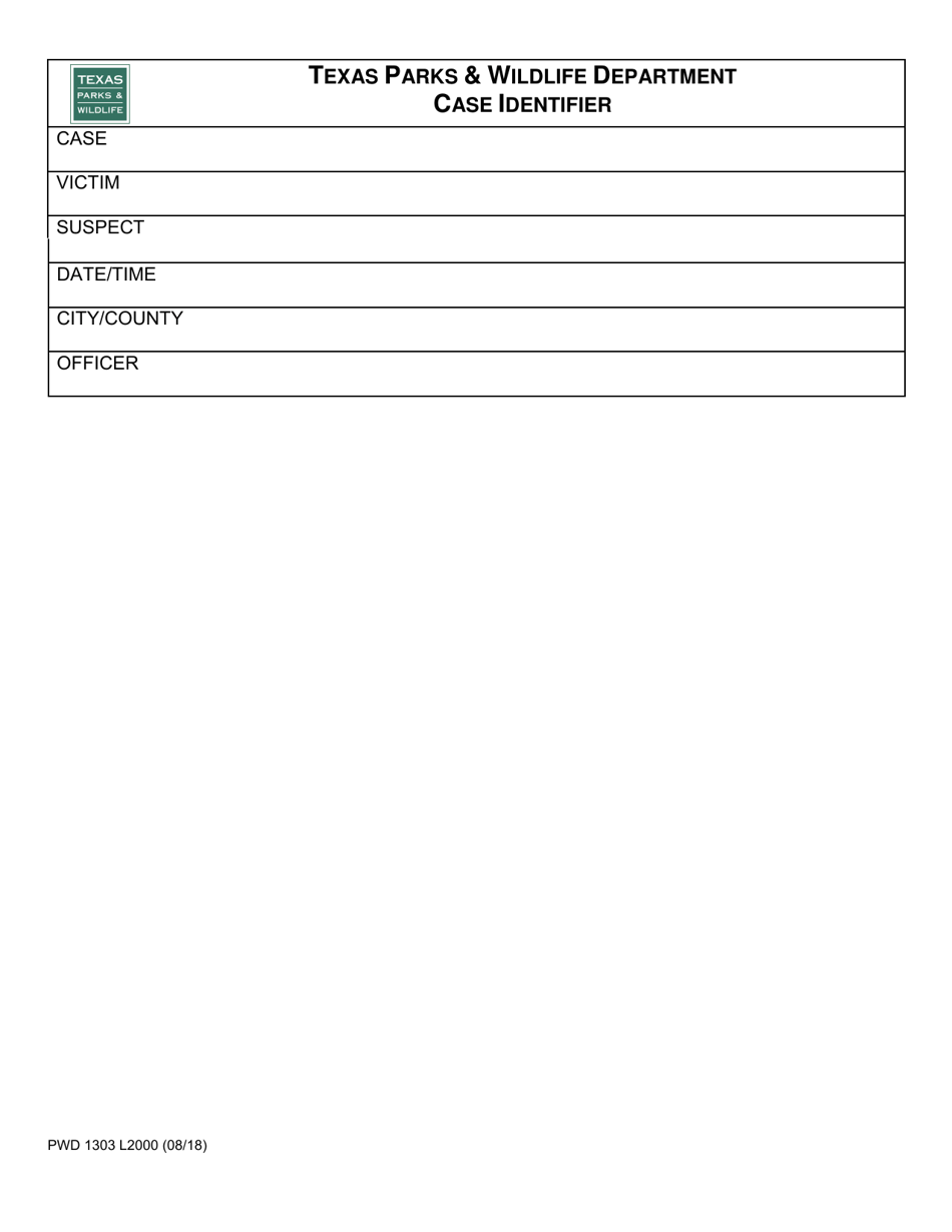 Form PWD1303 L2000 Boating Accident Investigation  Boating Related Water Fatality Report - Texas, Page 12