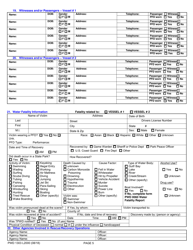 Form PWD1303 L2000 Boating Accident Investigation &amp; Boating Related Water Fatality Report - Texas, Page 5