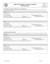 Form TJJD-IVE-215 Child and Family Case Plan Update, Field Supervision - Texas, Page 4