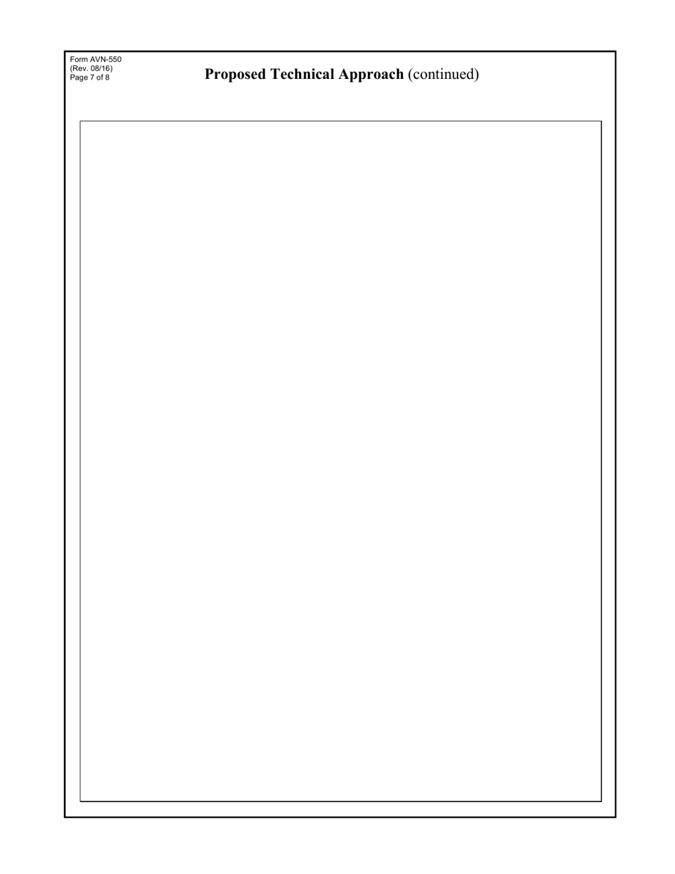 Form AVN-550 Qualifications for Aviation Professional Architectural / Engineering Services - Texas, Page 7