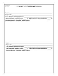 Form AVN-551 Qualifications for Aviation Planning Services - Texas, Page 3
