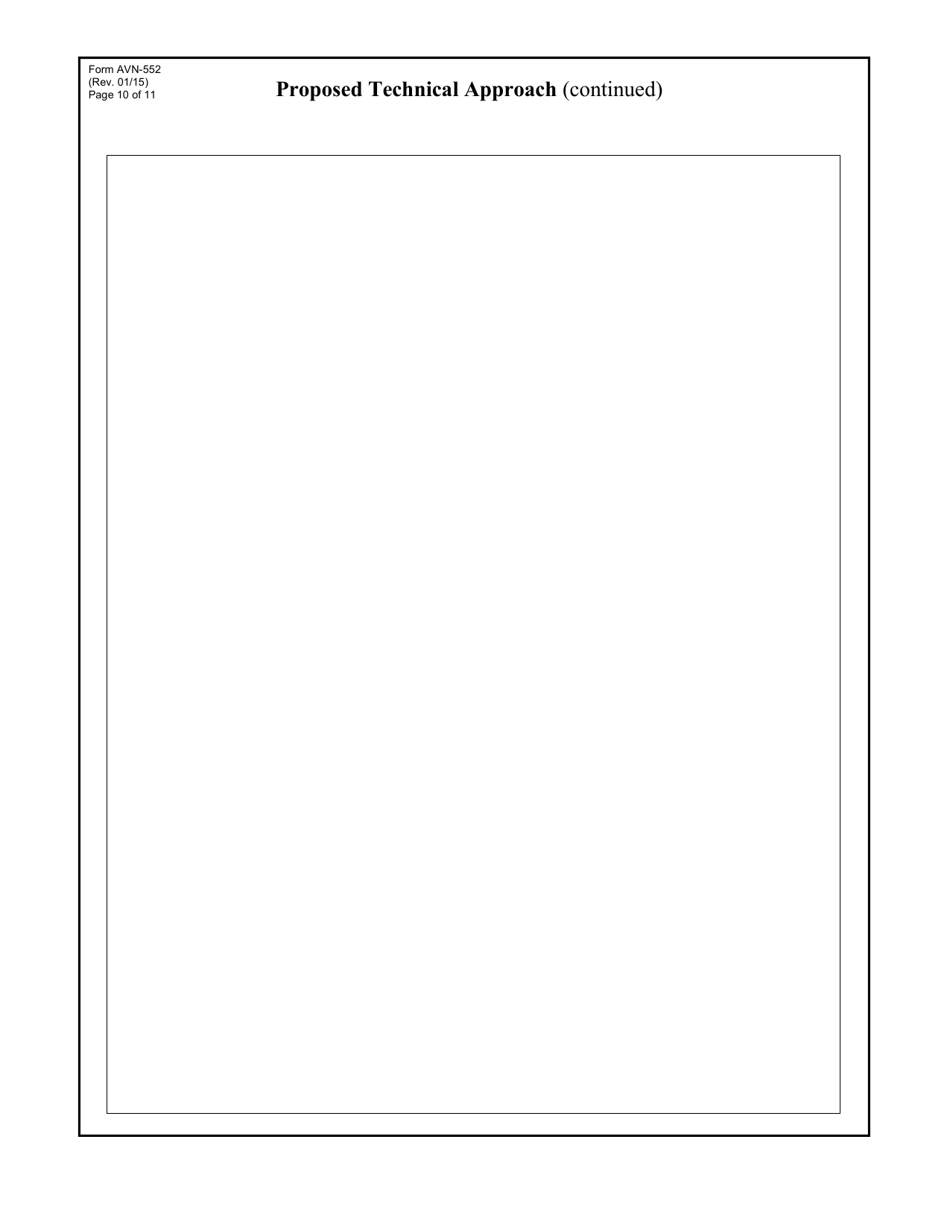 Form AVN-552 Request for Qualifications Design Build Services - Texas, Page 10