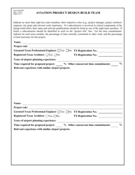 Form AVN-552 Request for Qualifications Design Build Services - Texas, Page 2