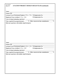 Form AVN-552 Request for Qualifications Design Build Services - Texas, Page 4