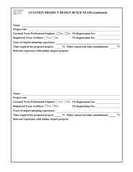 Form AVN-552 Request for Qualifications Design Build Services - Texas, Page 5