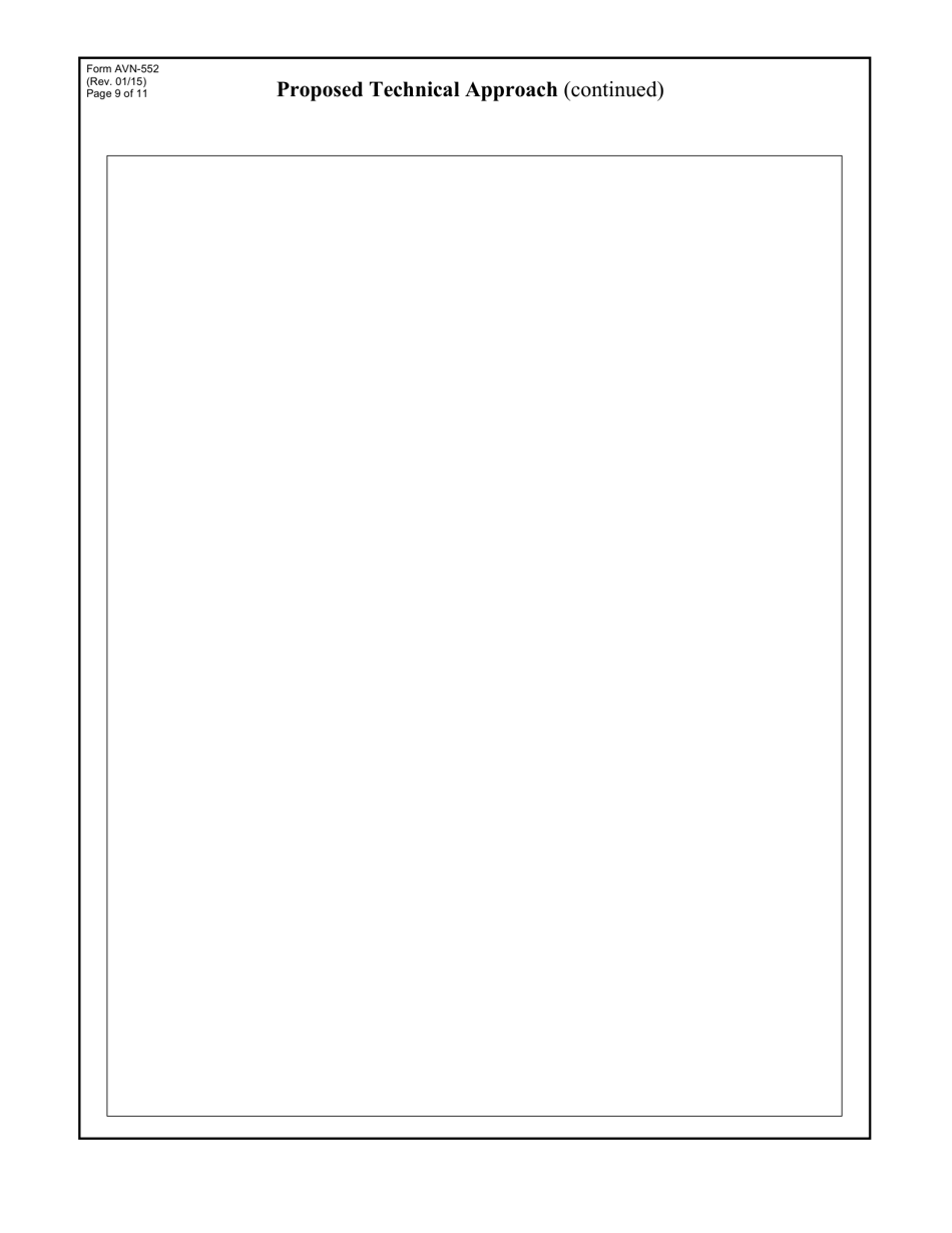 Form AVN-552 Request for Qualifications Design Build Services - Texas, Page 9