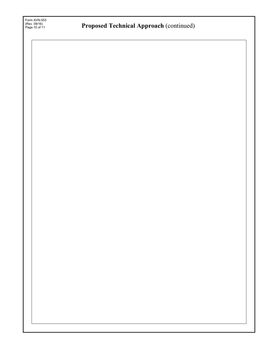 Form AVN-553 Request for Proposals Construction Manager-At-Risk Services - Texas, Page 10