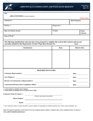 Document preview: Form CST-C-1 Additional Classification and Wage Rate Request - Texas